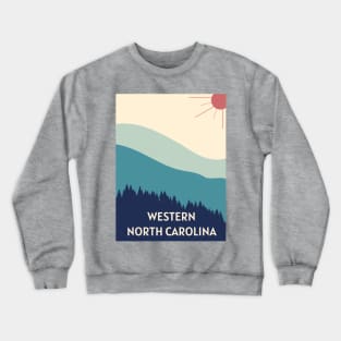 Western North Carolina Blue Ridge Mountains Crewneck Sweatshirt